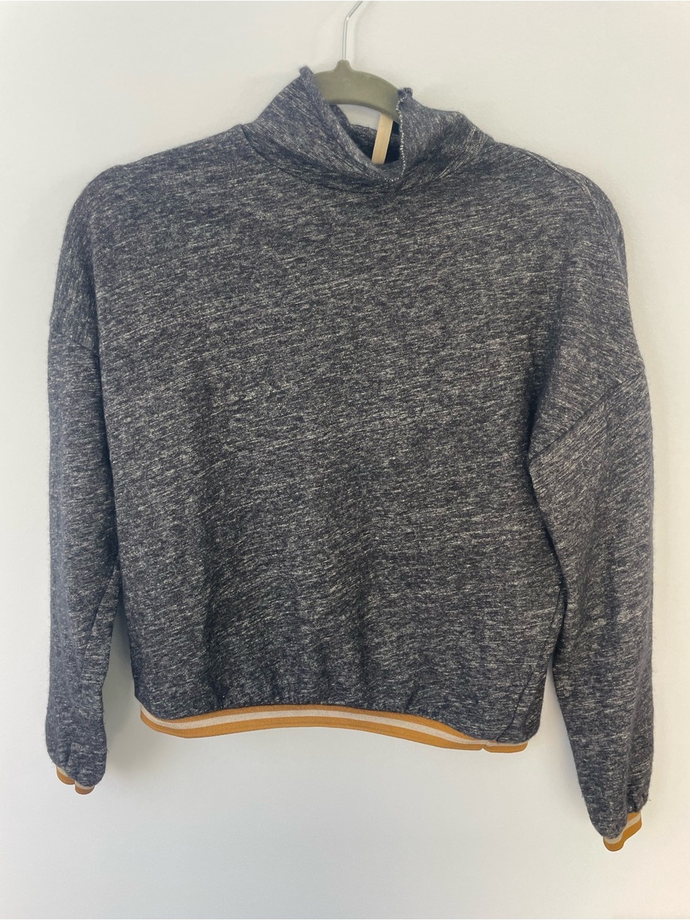 Bellerose Mockneck Heather Grey Sweater